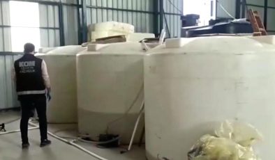 İzmir’de 42 bin litre etil alkol ele geçirildi