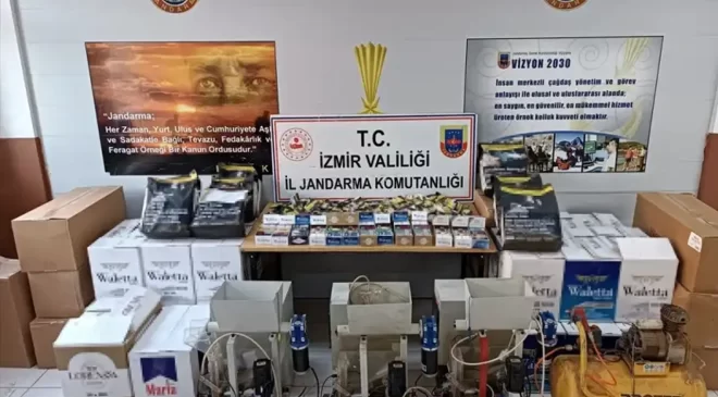 İzmir’deki tütün kaçakçılığı operasyonunda gözaltına alınan 2 kişi tutuklandı