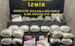 İzmir’de büyük uyuşturucu operasyonu: 19 kilo esrar ve 503 gram kokain ele geçirildi