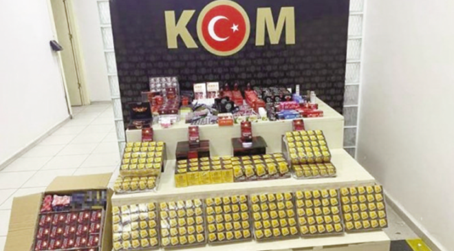 İzmir’de 19 ilçede 32 ayrı kaçakçılık operasyonu