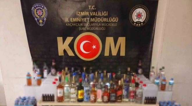 İzmir’in  6 ilçesinde dev gümrük kaçağı operasyonu