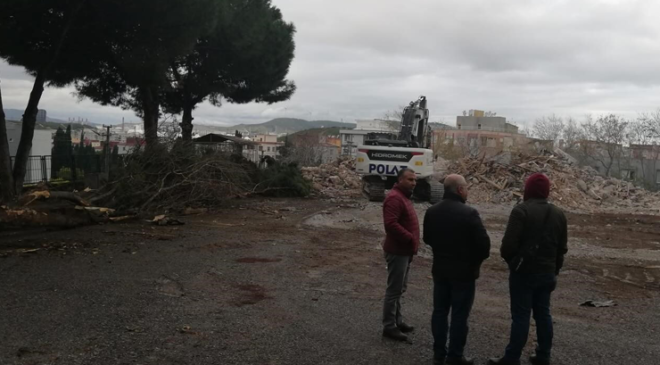 55 yıllık Namık Kemal İlkokulu Yıkıldı