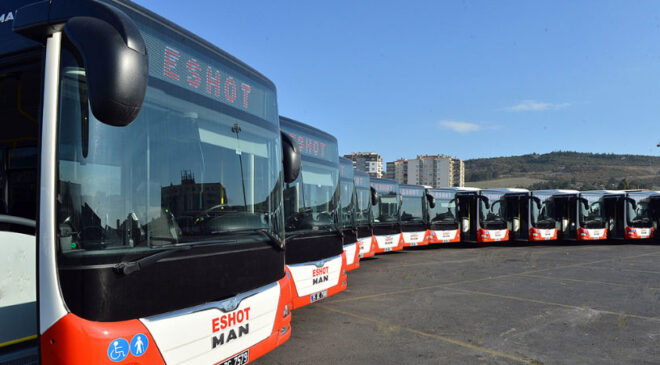 İzmir’de iki otobüs hattının kaldırıldığı ESHOT Genel Müdürlüğü tarafından duyuruldu.