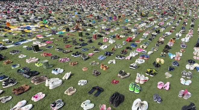 Hollanda’da, İsrail saldırılarında ölen Filistinli çocuklar için anma etkinliği yapıldı