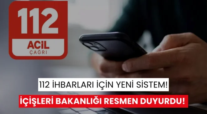 112 Web İhbar Sistemi” devrede