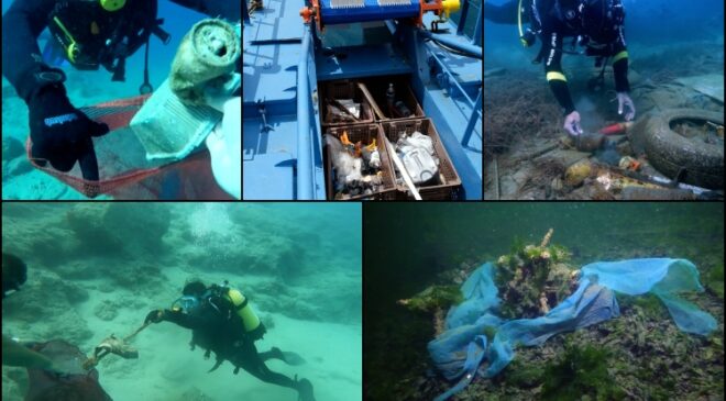 Denizlerden 5 yılda 245 bin ton çöp toplandı