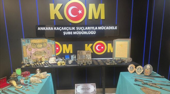 Tarihi eser kaçaklığı yapan 12 şüpheliye operasyon düzenlendi