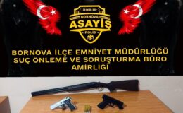 BORNOVA POLİSİNDEN SİLAHLA MÜCADELEYE KARARLI DURUŞ !