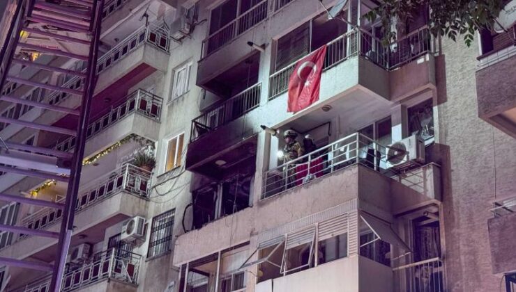 İzmir’de apartman dairesinde meydana gelen patlamada 4 kişi yaralandı