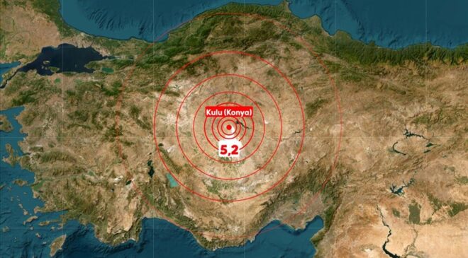 Konya’da 5.2 büyüklüğünde deprem! Ankara ve çevre illerde hissedildi.
