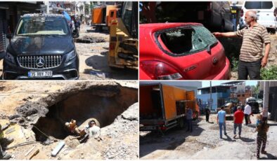 İzmir’de su borusu patladı, çok sayıda araç, ev ve iş yeri zarar gördü