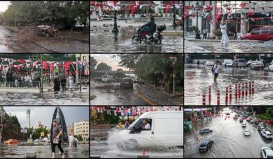 Ankara’da sağanak ve fırtına etkili oldu