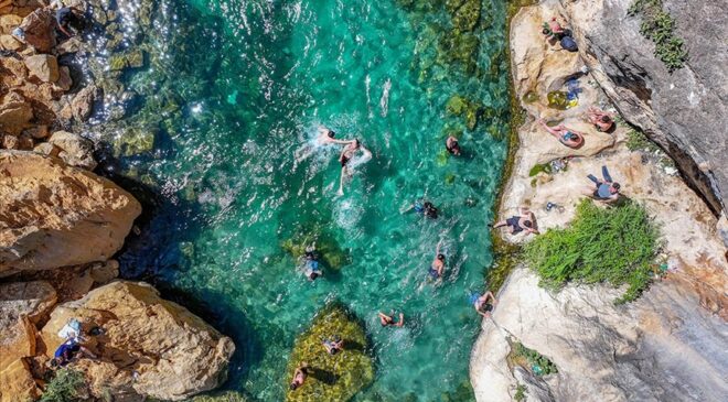 Diyarbakır’ın Çermik ilçesi doğal serinlik arayanların gözdesi