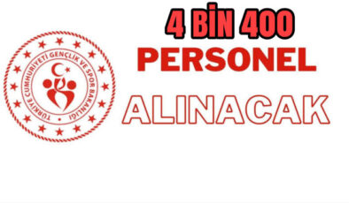 Gençlik ve Spor Bakanlığı 4 bin 400 personel alacak