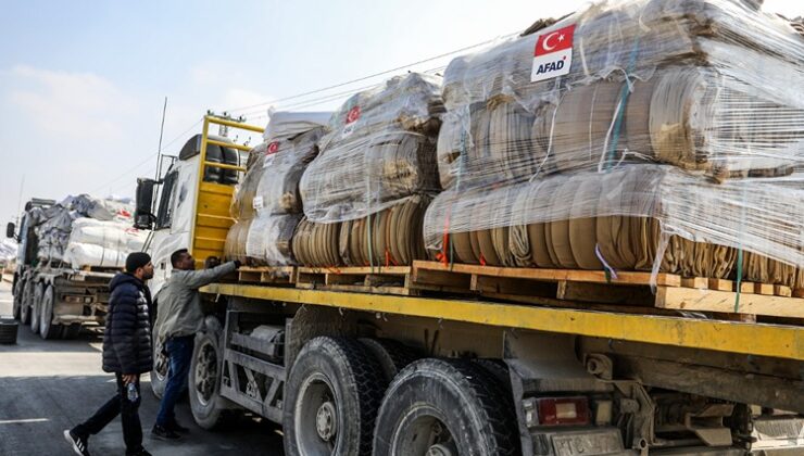 Türkiye, Gazze’ye yardımlarını sürdürüyor