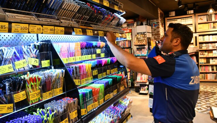 Ticaret Bakanlığı ekipleri yeni eğitim öğretim yılı öncesi kırtasiye ve okul ürünlerini denetledi