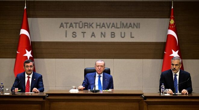 Cumhurbaşkanı Erdoğan: Ne yapıyorsak coğrafyamızda kan ve gözyaşının dinmesi için yapıyoruz