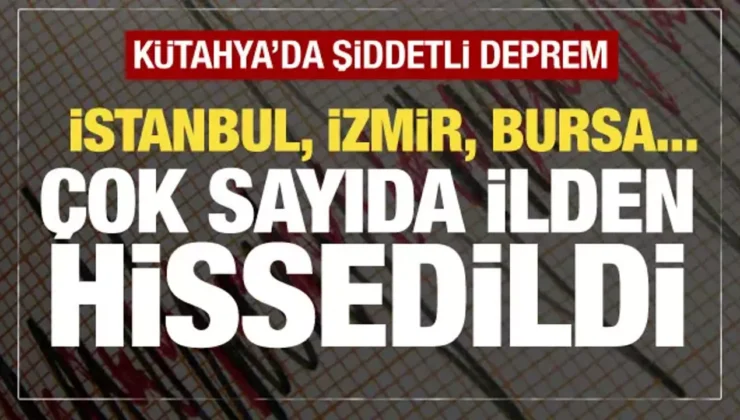 Kütahya’da 5,4 büyüklüğündeki depremin ardından 4 büyüklüğünde 2 deprem meydana geldi