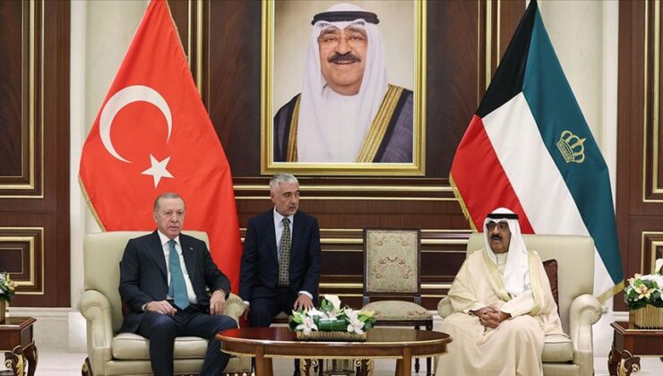 Cumhurbaşkanı Erdoğan, Kuveyt Emiri el Sabah ile bir görüşme gerçekleştirdi