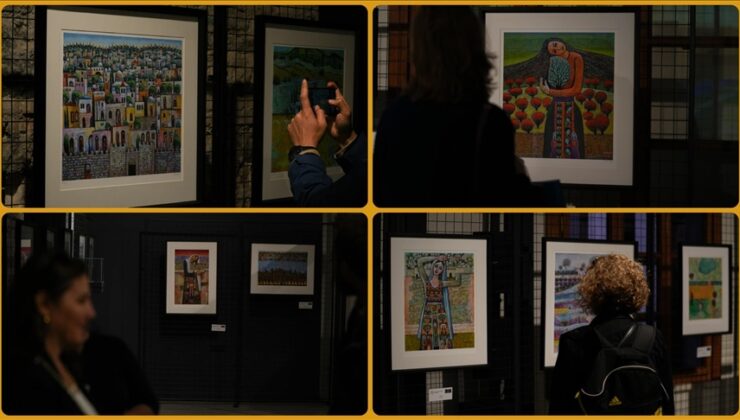 Filistinli sanatçıların eserleri İzmir’de sanatseverlerle buluştu