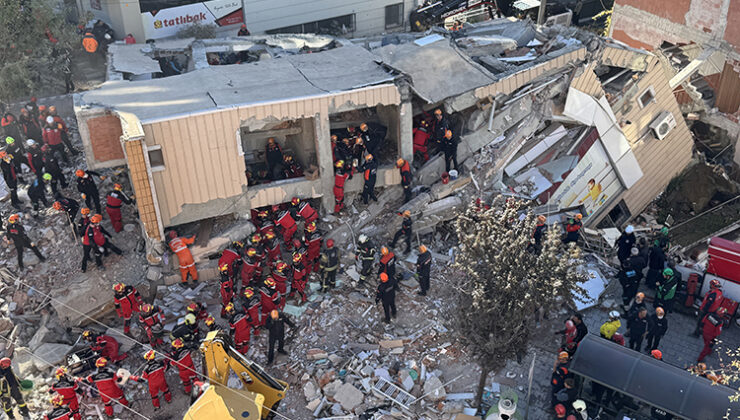 Kocaeli’de 7 katlı bina çöktü