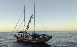 Küresel Sumud Filosu’ndaki Mikeno gemisi Gazze sularında