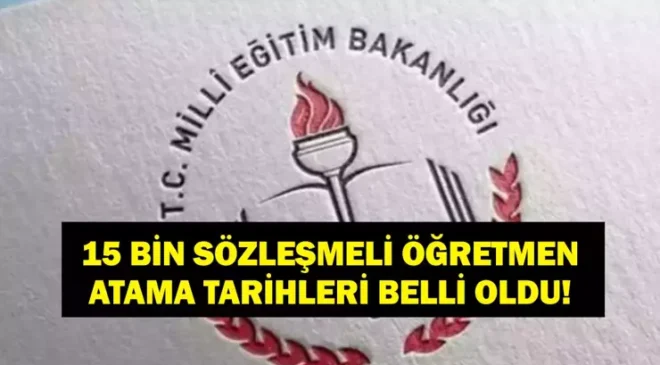 15 bin öğretmen 24 Kasım’da atanacak