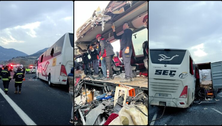 Osmaniye’de yolcu otobüsünün tıra çarptığı kazada 7 kişi hayatını kaybetti, 11 kişi yaralandı