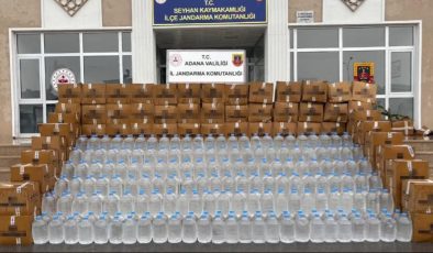 Adana’da 3 bin litre sahte alkol ele geçirildi