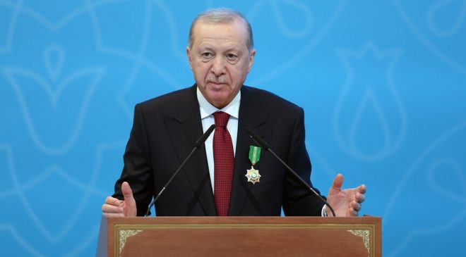 Cumhurbaşkanı Erdoğan: İsrail insanlığın ortak değerlerini ayaklar altına almaktadır