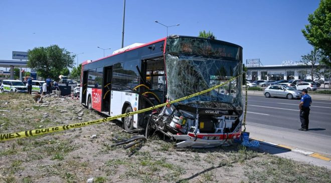 Ankara’da EGO otobüsü kaza yaptı: 1 ölü, 9 yaralı