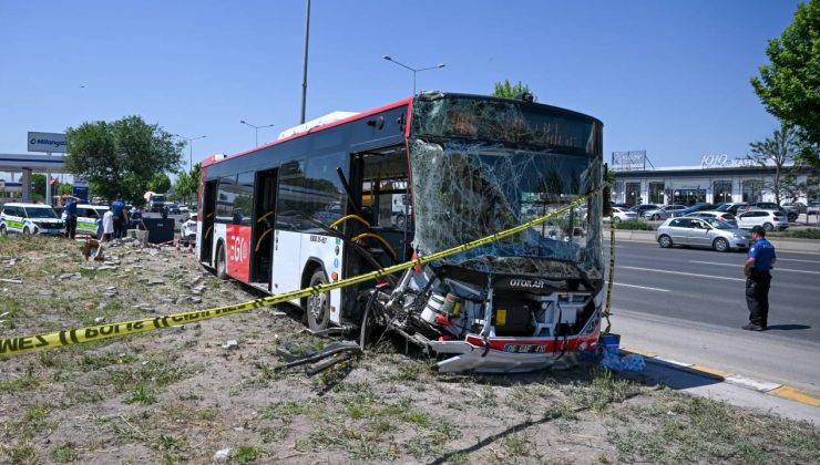 Ankara’da EGO otobüsü kaza yaptı: 1 ölü, 9 yaralı