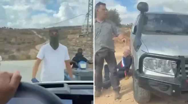 Filistin topraklarını gasbeden İsrailliler, Batı Şeria’da Batılı diplomatların araçlarına saldırdı