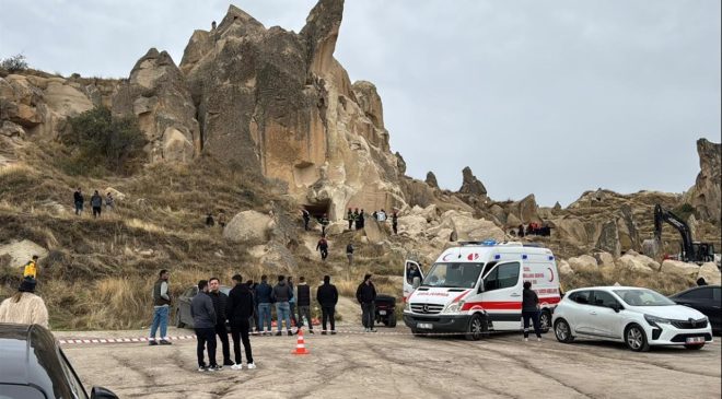 Nevşehir’de peribacası çöktü: 3 ölü